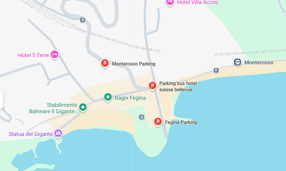 Parking Monterosso al Mare Località Fegina
